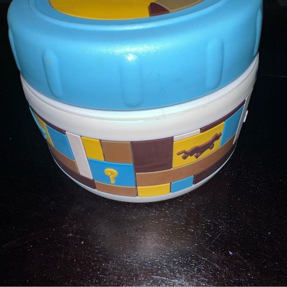 VINTAGE EXTREMELY RARE THERMOS HANNA BARBERA SCOOBY DOO BLUE YELLOW HARD TO FIND - Picture 7 of 13